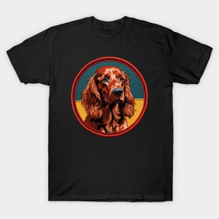 Irish Setter Embroidered Patch T-Shirt